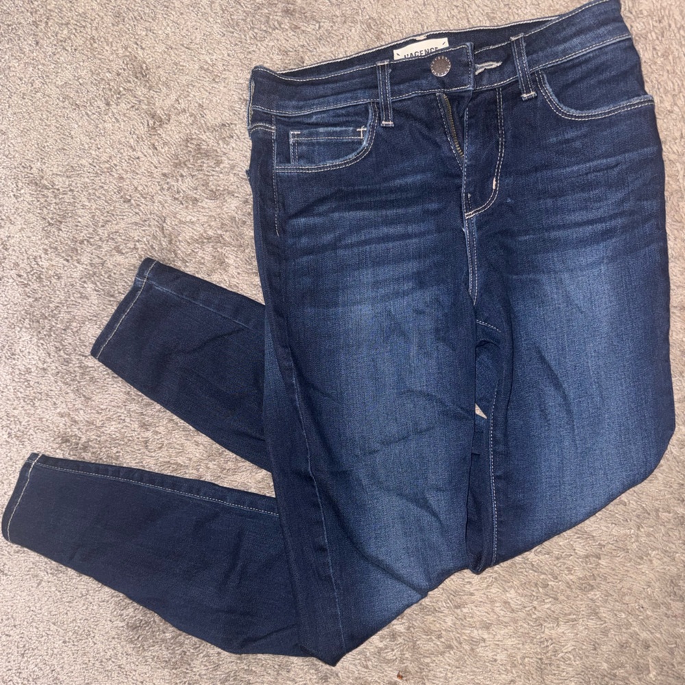 L'AGENCE Dark Blue Skinny Jeans